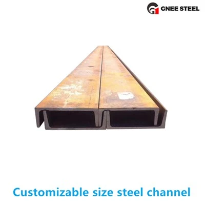 Canal de acero dulce de 200 mm x 75 mm x 23 kg/m